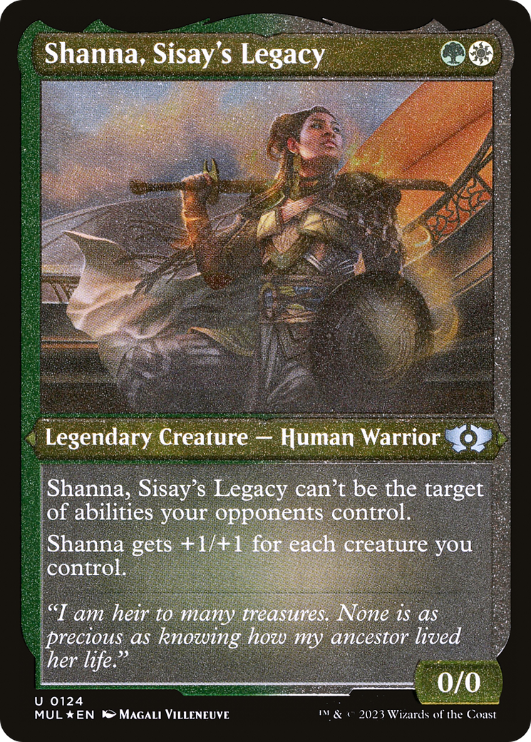 Shanna, Sisay's Legacy (Foil Etched) [Multiverse Legends] | GrognardGamesBatavia