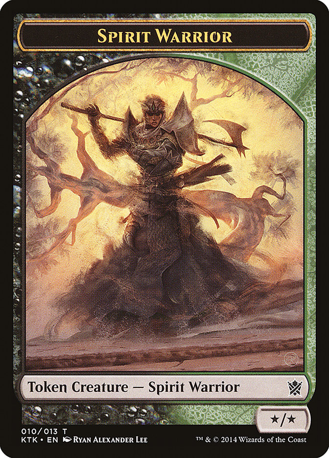 Spirit Warrior Token [Khans of Tarkir Tokens] | GrognardGamesBatavia