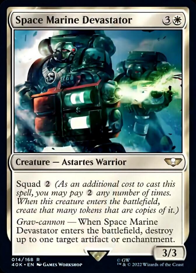 Space Marine Devastator (Surge Foil) [Universes Beyond: Warhammer 40,000] | GrognardGamesBatavia