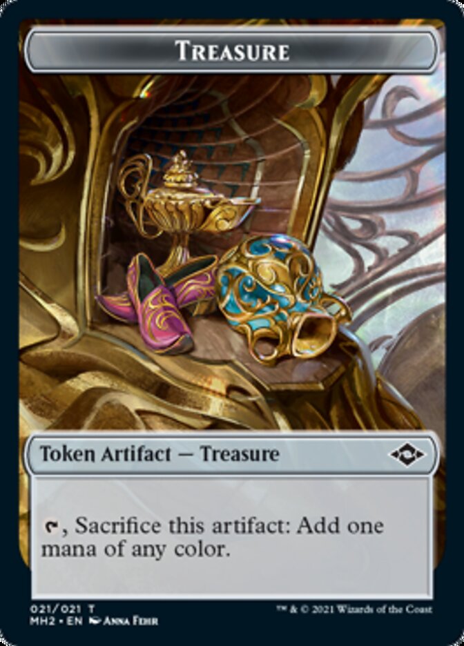 Treasure Token (21) [Modern Horizons 2 Tokens] | GrognardGamesBatavia