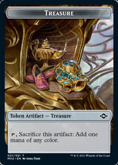 Golem // Treasure (21) Double-Sided Token [Modern Horizons 2 Tokens] | GrognardGamesBatavia