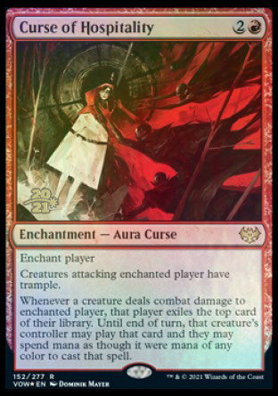 Curse of Hospitality [Innistrad: Crimson Vow Prerelease Promos] | GrognardGamesBatavia