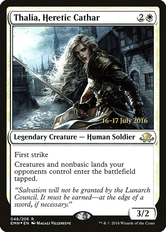 Thalia, Heretic Cathar [Eldritch Moon Prerelease Promos] | GrognardGamesBatavia