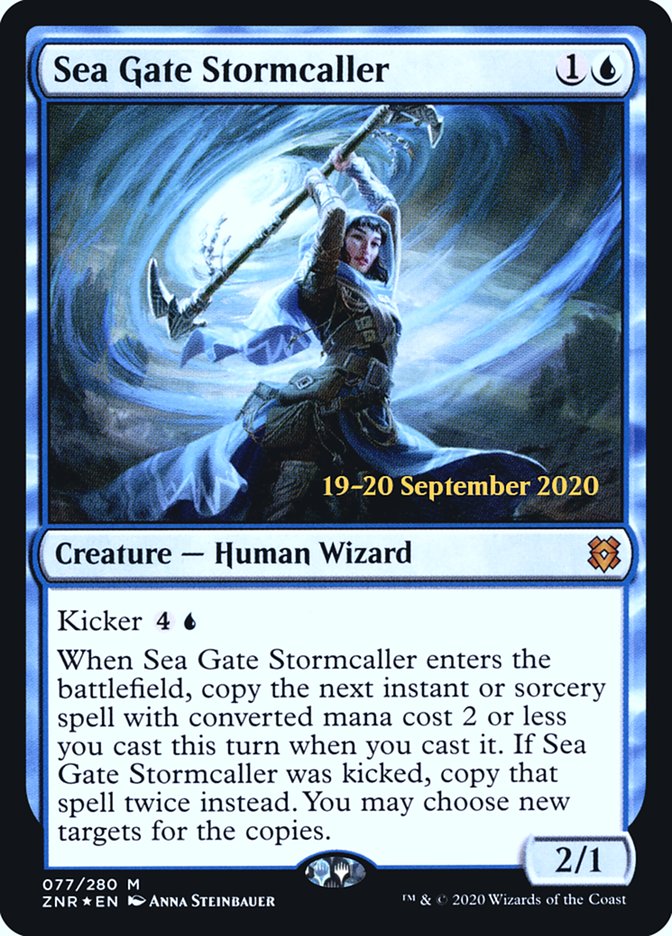 Sea Gate Stormcaller [Zendikar Rising Prerelease Promos] | GrognardGamesBatavia