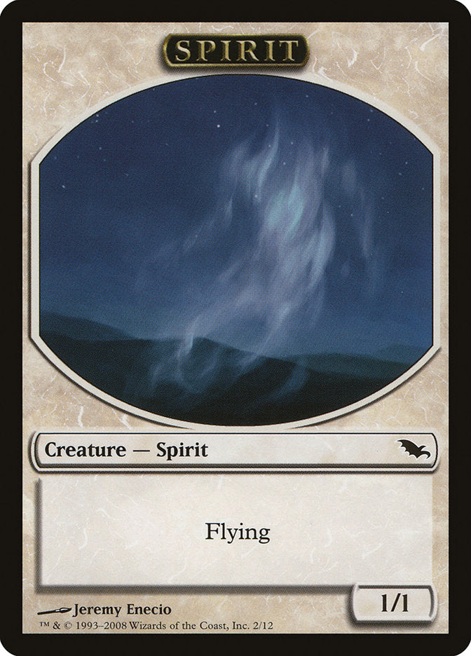 Spirit Token [Shadowmoor Tokens] | GrognardGamesBatavia