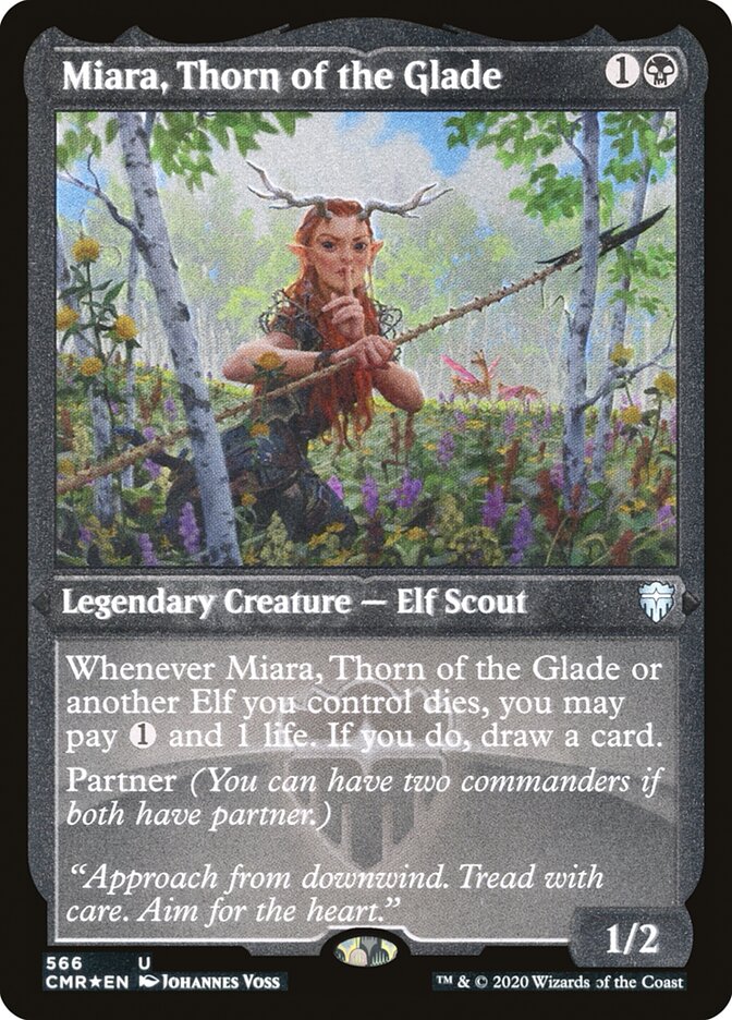 Miara, Thorn of the Glade (Etched) [Commander Legends] | GrognardGamesBatavia