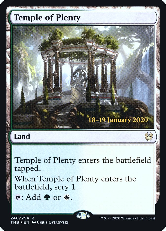 Temple of Plenty [Theros Beyond Death Prerelease Promos] | GrognardGamesBatavia