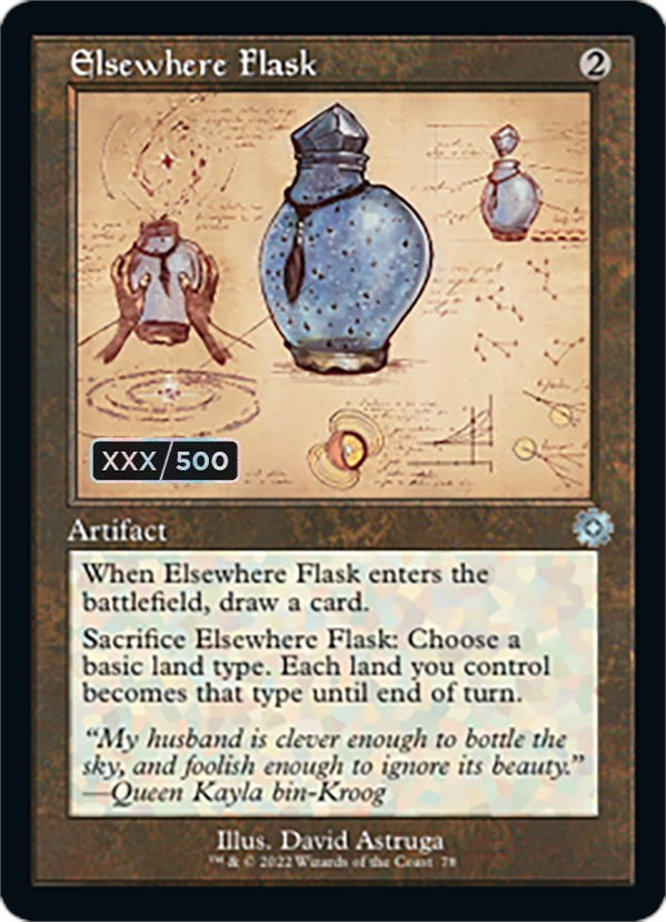 Elsewhere Flask (Retro Schematic) (Serial Numbered) [The Brothers' War Retro Artifacts] | GrognardGamesBatavia