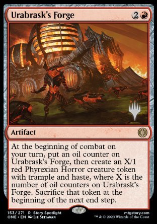 Urabrask's Forge (Promo Pack) [Phyrexia: All Will Be One Promos] | GrognardGamesBatavia