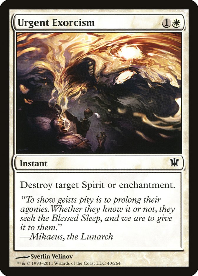 Urgent Exorcism [Innistrad] | GrognardGamesBatavia