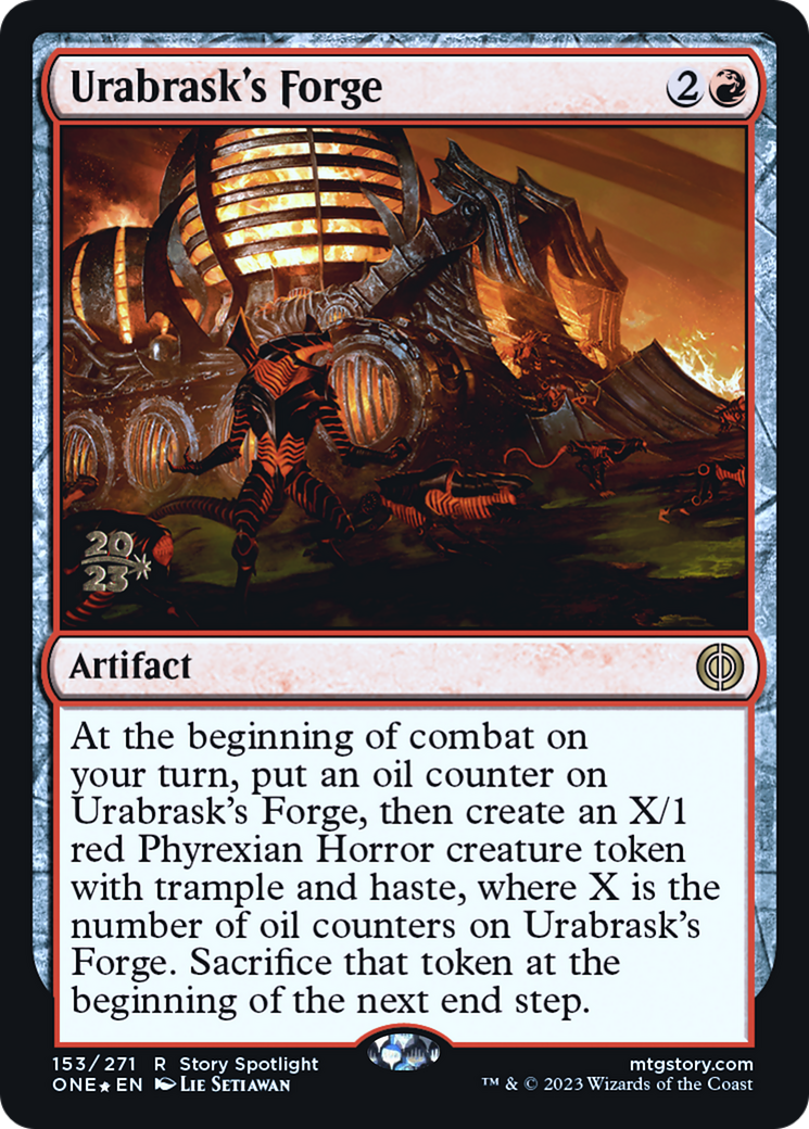 Urabrask's Forge [Phyrexia: All Will Be One Prerelease Promos] | GrognardGamesBatavia