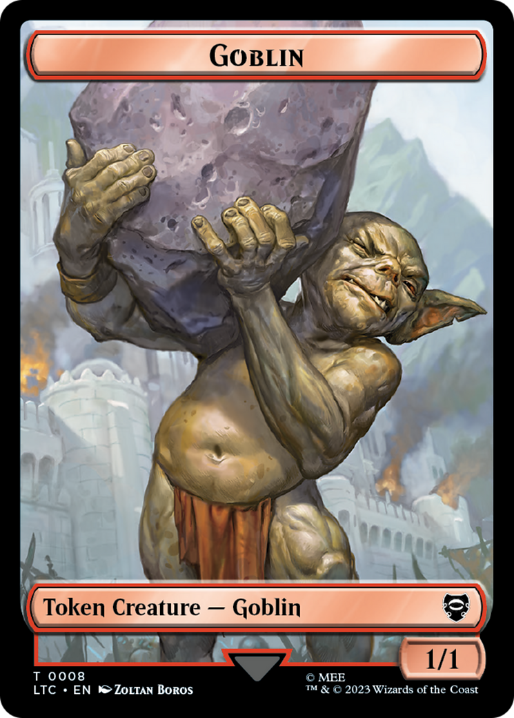 Goblin // Wraith Double-Sided Token [The Lord of the Rings: Tales of Middle-Earth Commander Tokens] | GrognardGamesBatavia