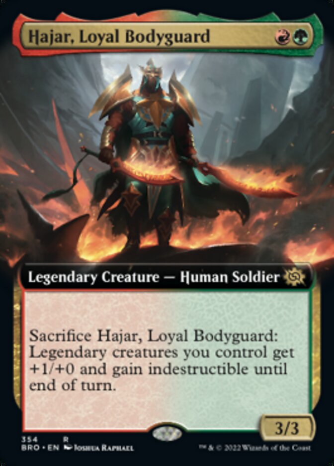 Hajar, Loyal Bodyguard (Extended Art) [The Brothers' War] | GrognardGamesBatavia