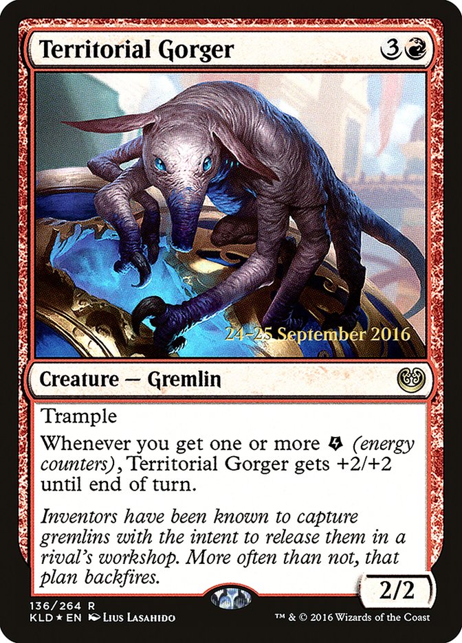 Territorial Gorger [Kaladesh Prerelease Promos] | GrognardGamesBatavia