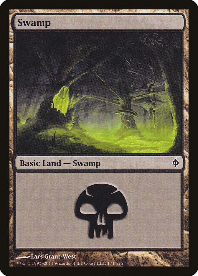 Swamp (171) [New Phyrexia] | GrognardGamesBatavia