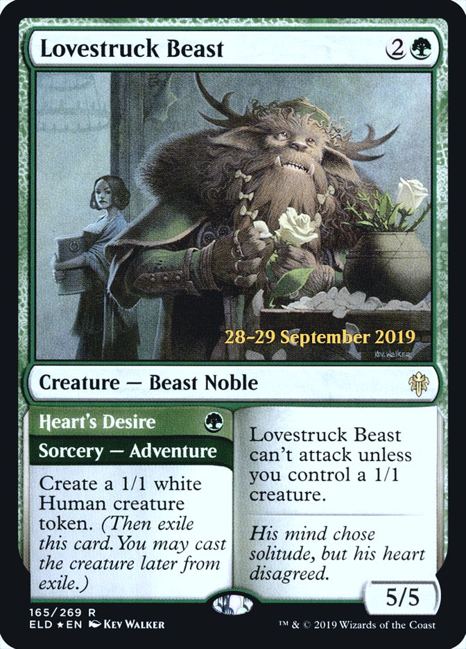 Lovestruck Beast // Heart's Desire [Throne of Eldraine Prerelease Promos] | GrognardGamesBatavia