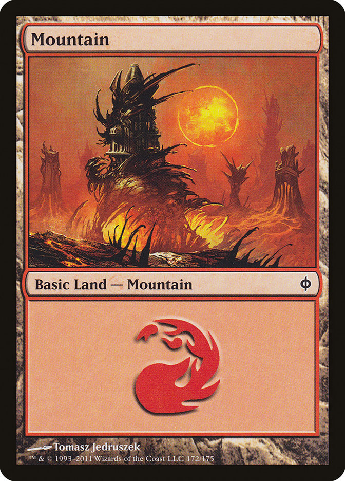 Mountain (172) [New Phyrexia] | GrognardGamesBatavia