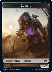 Snake // Zombie Double-Sided Token [Commander Collection: Black Tokens] | GrognardGamesBatavia