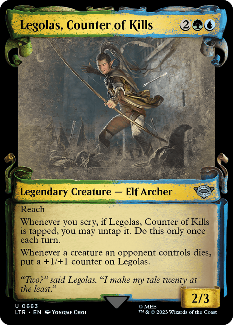 Legolas, Counter of Kills [The Lord of the Rings: Tales of Middle-Earth Showcase Scrolls] | GrognardGamesBatavia