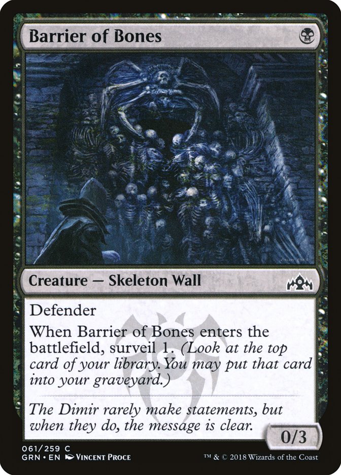 Barrier of Bones [Guilds of Ravnica] | GrognardGamesBatavia