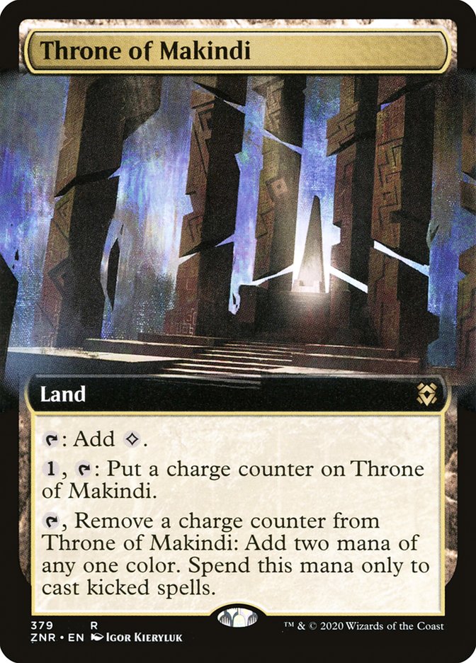 Throne of Makindi (Extended Art) [Zendikar Rising] | GrognardGamesBatavia