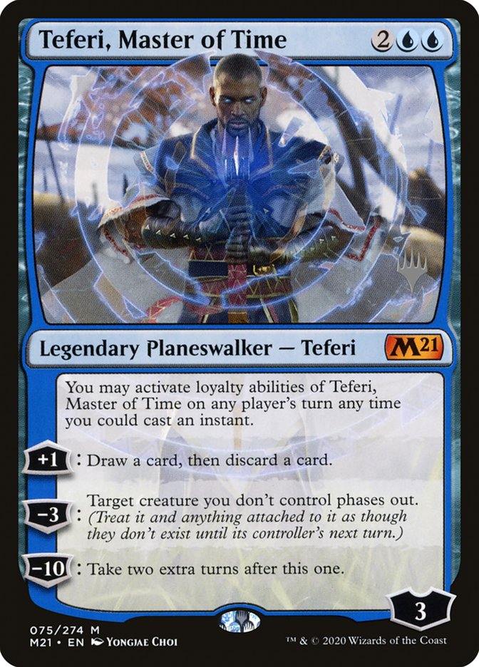 Teferi, Master of Time (Promo Pack) (075) [Core Set 2021 Promos] | GrognardGamesBatavia