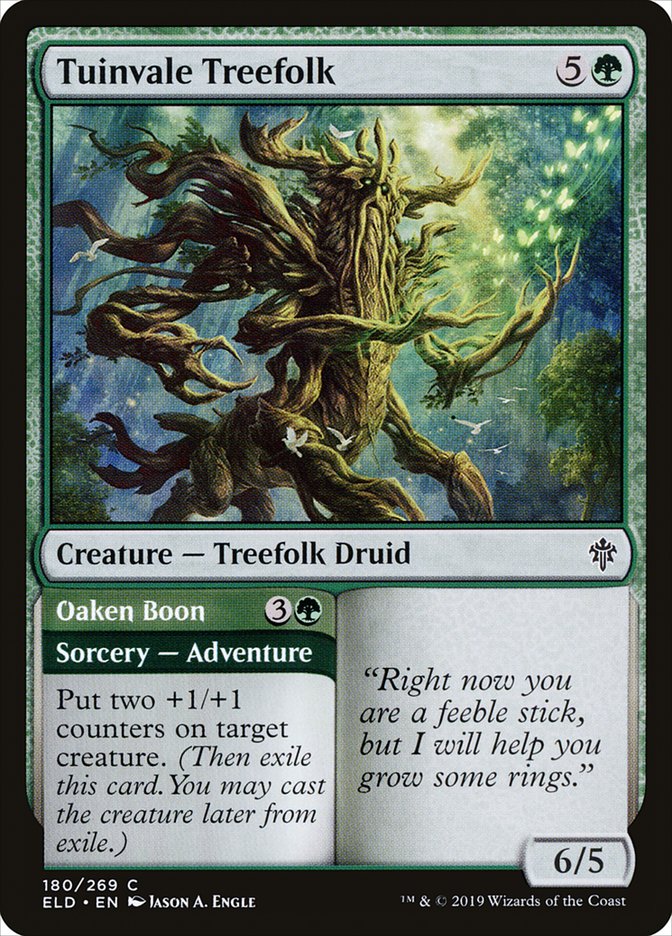 Tuinvale Treefolk // Oaken Boon [Throne of Eldraine] | GrognardGamesBatavia