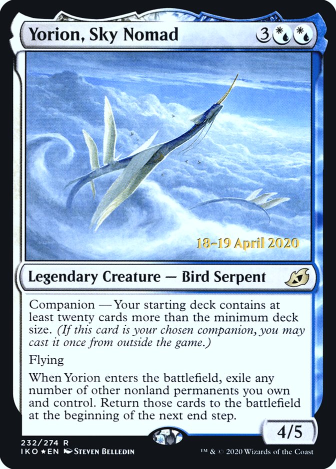 Yorion, Sky Nomad [Ikoria: Lair of Behemoths Prerelease Promos] | GrognardGamesBatavia