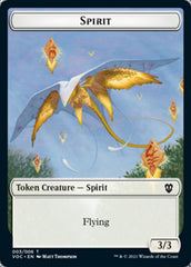 Spirit (003) // Thopter Double-Sided Token [Innistrad: Crimson Vow Commander Tokens] | GrognardGamesBatavia