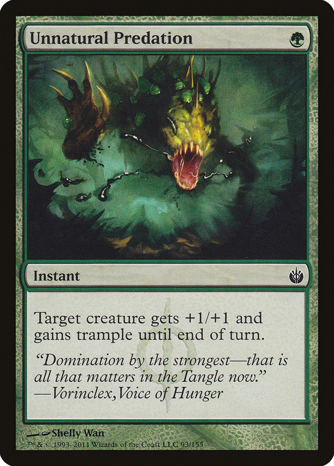 Unnatural Predation [Mirrodin Besieged] | GrognardGamesBatavia