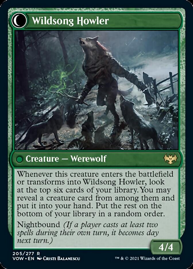 Howlpack Piper // Wildsong Howler [Innistrad: Crimson Vow] | GrognardGamesBatavia