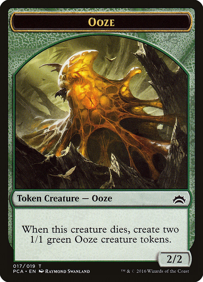 Ooze (016) // Ooze (017) Double-Sided Token [Planechase Anthology Tokens] | GrognardGamesBatavia