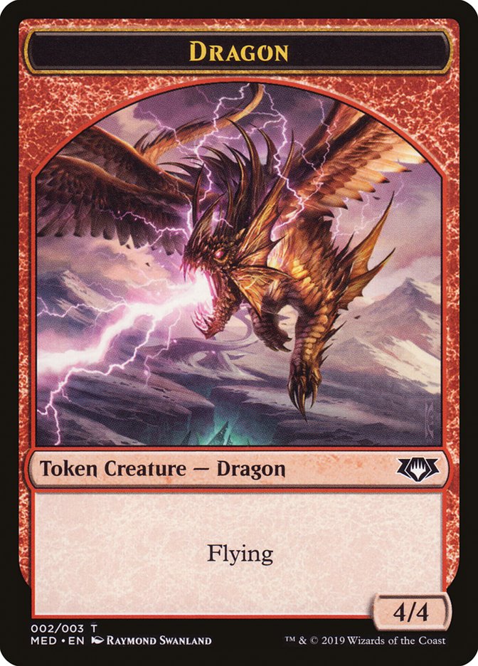 Dragon Token [Mythic Edition Tokens] | GrognardGamesBatavia