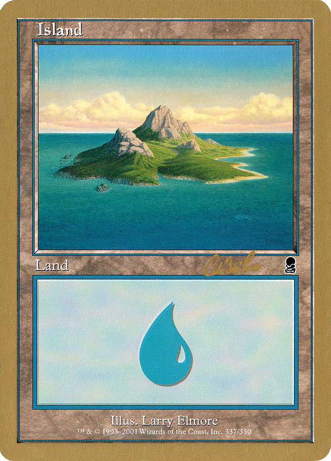 Island (cr337a) (Carlos Romao) [World Championship Decks 2002] | GrognardGamesBatavia