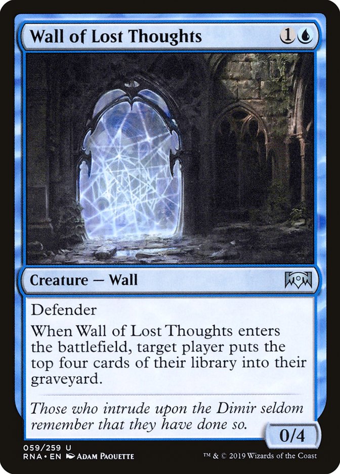 Wall of Lost Thoughts [Ravnica Allegiance] | GrognardGamesBatavia