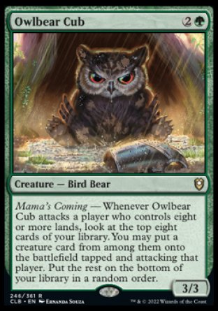 Owlbear Cub [Commander Legends: Battle for Baldur's Gate] | GrognardGamesBatavia