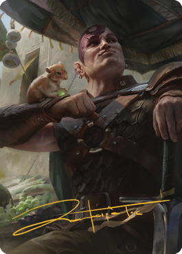 Minsc & Boo, Timeless Heroes Art Card (38) (Gold-Stamped Signature) [Commander Legends: Battle for Baldur's Gate Art Series] | GrognardGamesBatavia