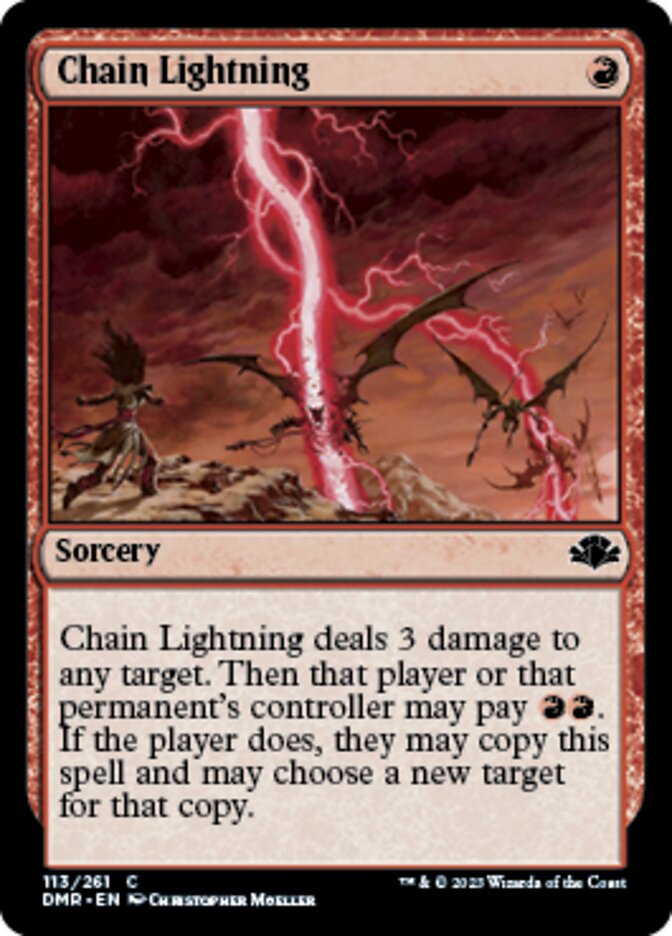 Chain Lightning [Dominaria Remastered] | GrognardGamesBatavia
