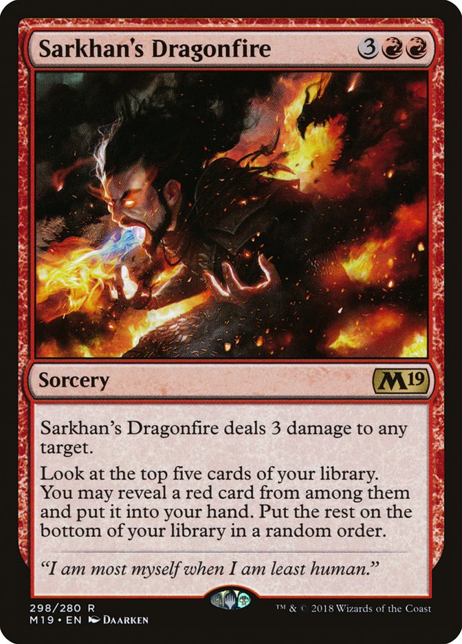 Sarkhan's Dragonfire [Core Set 2019] | GrognardGamesBatavia