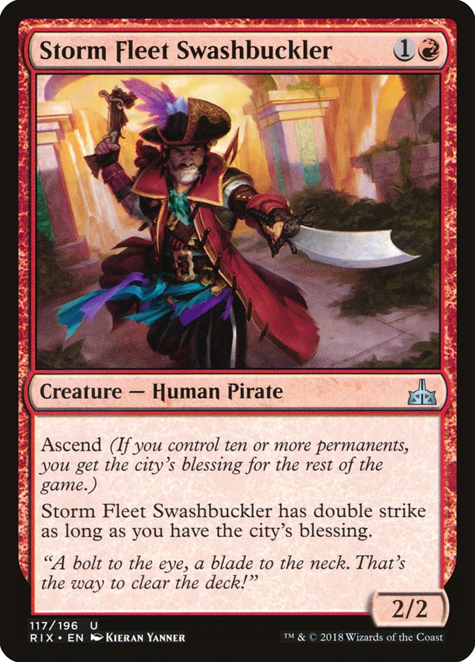 Storm Fleet Swashbuckler [Rivals of Ixalan] | GrognardGamesBatavia