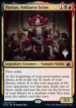 Florian, Voldaren Scion (Promo Pack) [Innistrad: Midnight Hunt Promos] | GrognardGamesBatavia