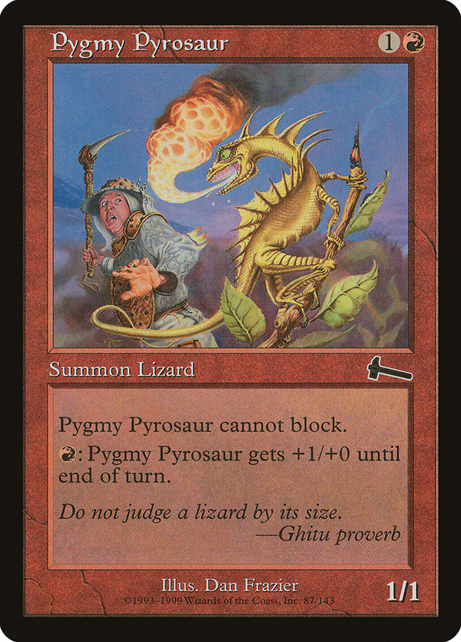 Pygmy Pyrosaur [Urza's Legacy] | GrognardGamesBatavia