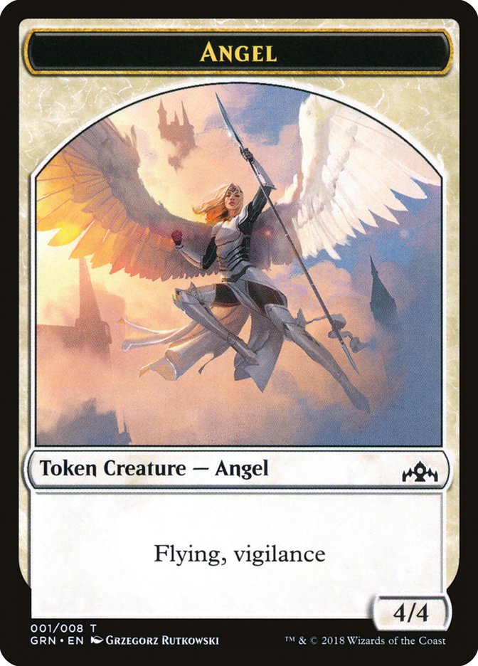 Angel Token [Guilds of Ravnica Tokens] | GrognardGamesBatavia