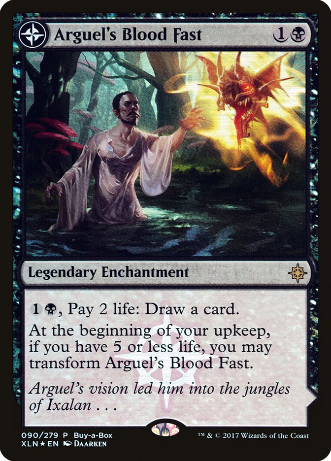 Arguel's Blood Fast // Temple of Aclazotz (Buy-A-Box) [Ixalan Treasure Chest] | GrognardGamesBatavia