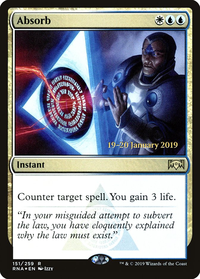 Absorb [Ravnica Allegiance Prerelease Promos] | GrognardGamesBatavia