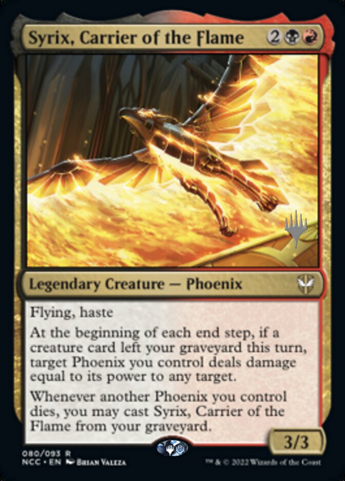 Syrix, Carrier of the Flame (Promo Pack) [Streets of New Capenna Commander Promos] | GrognardGamesBatavia