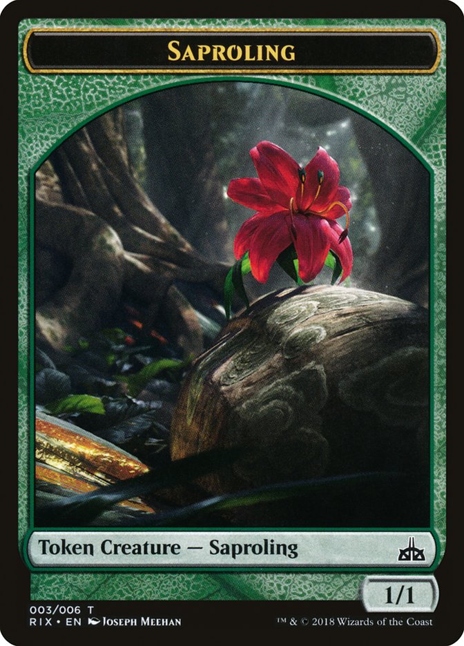 Saproling Token [Rivals of Ixalan Tokens] | GrognardGamesBatavia