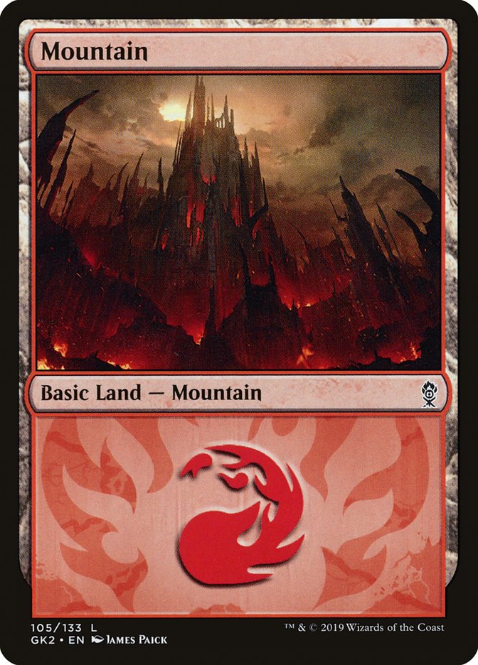 Mountain (105) [Ravnica Allegiance Guild Kit] | GrognardGamesBatavia