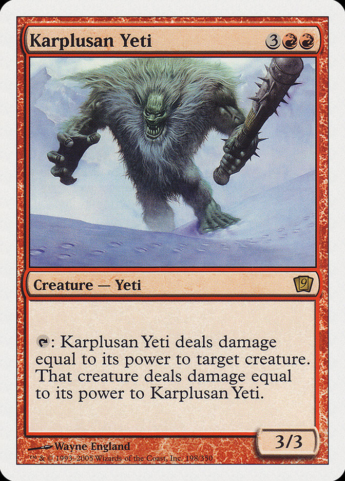 Karplusan Yeti [Ninth Edition] | GrognardGamesBatavia