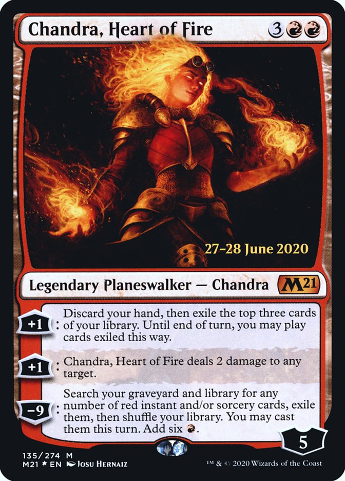 Chandra, Heart of Fire [Core Set 2021 Prerelease Promos] | GrognardGamesBatavia